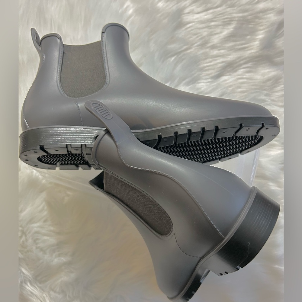 💃🏾 🌂 Sz 11 Asgard Women's Dove Grey Tinsley Pull On Rain Boots - Picture 4 of 10
